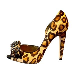 Sam Edelman Lorna Leopard & Spiked/Jeweled Heels